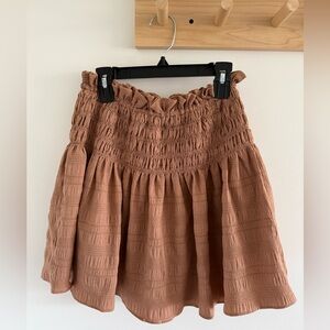 Mustard Seed Smocked Skirt Small